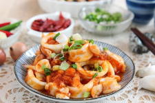 Mực xào cay